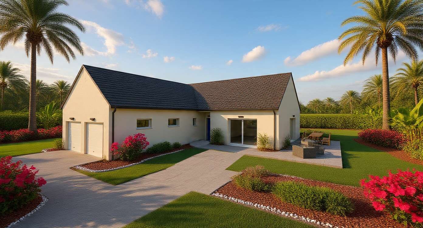 Visuel du modèle MB Familiale 110 Bureau Garage — Maisons MB Habitat