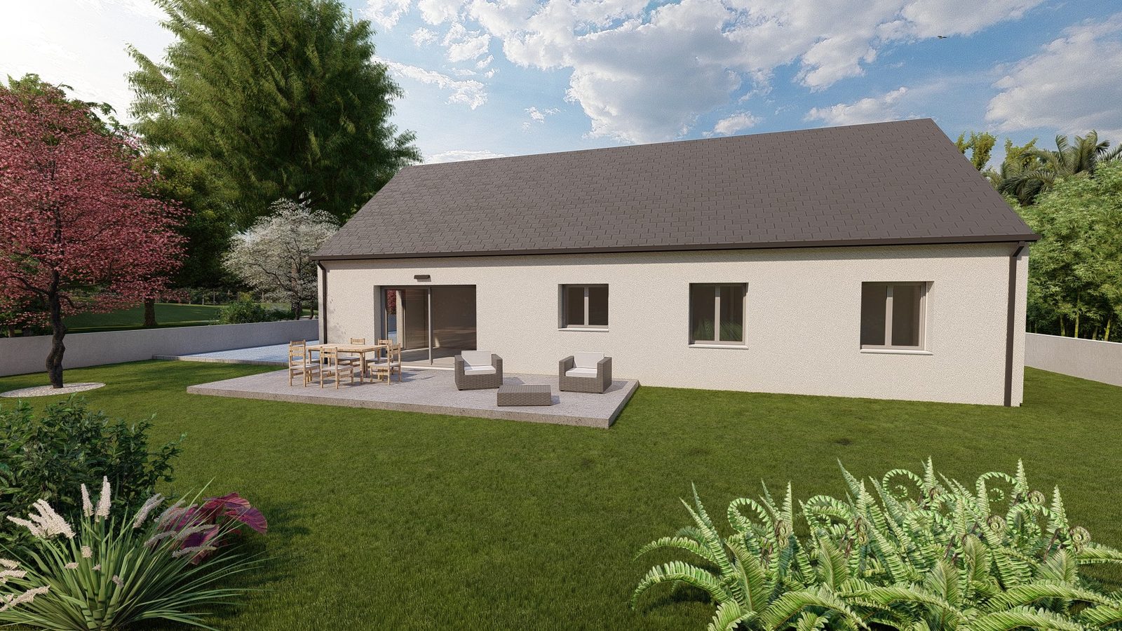 Autre vue du modèle MB Familiale 90 — Maisons MB Habitat