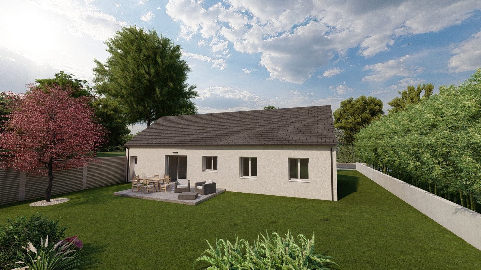 Autre vue du modèle MB Plain-pied 90 Bureau — Maisons MB Habitat