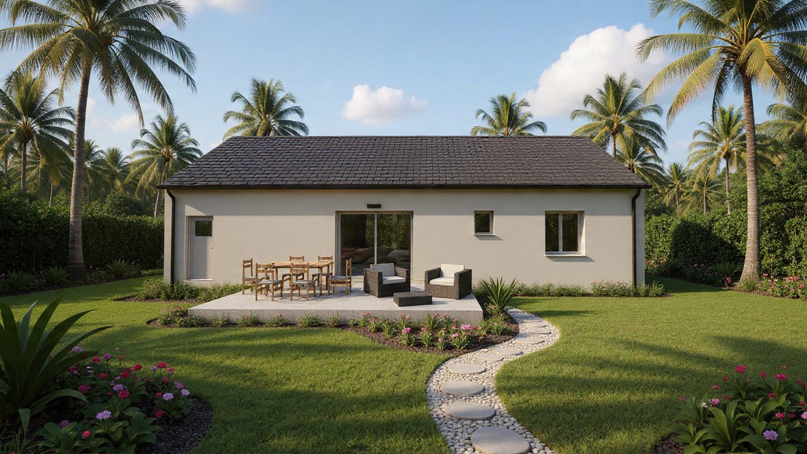 Autre vue du modèle MB Primo 60 — Maisons MB Habitat