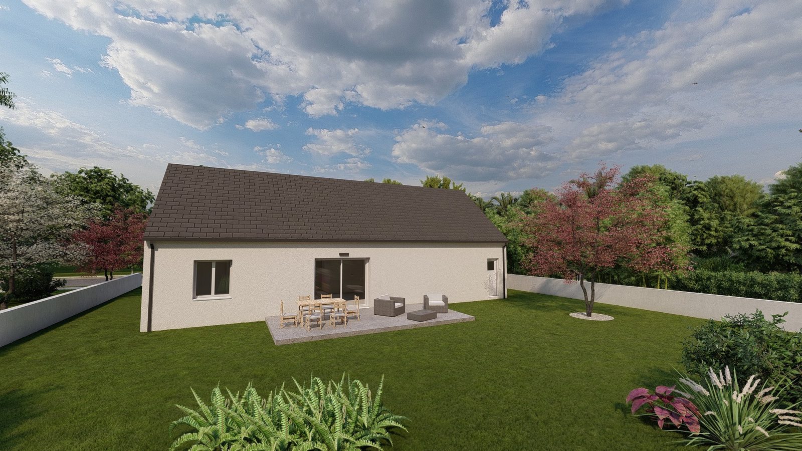 Autre vue du modèle MB Primo 60 Garage Double — Maisons MB Habitat