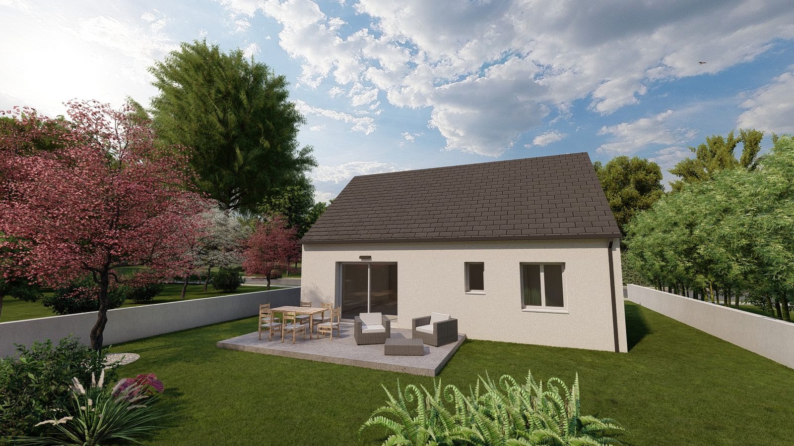 Autre vue du modèle MB Primo 65 — Maisons MB Habitat