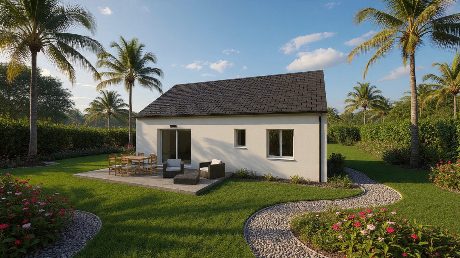 Autre vue du modèle MB Primo 70 — Maisons MB Habitat
