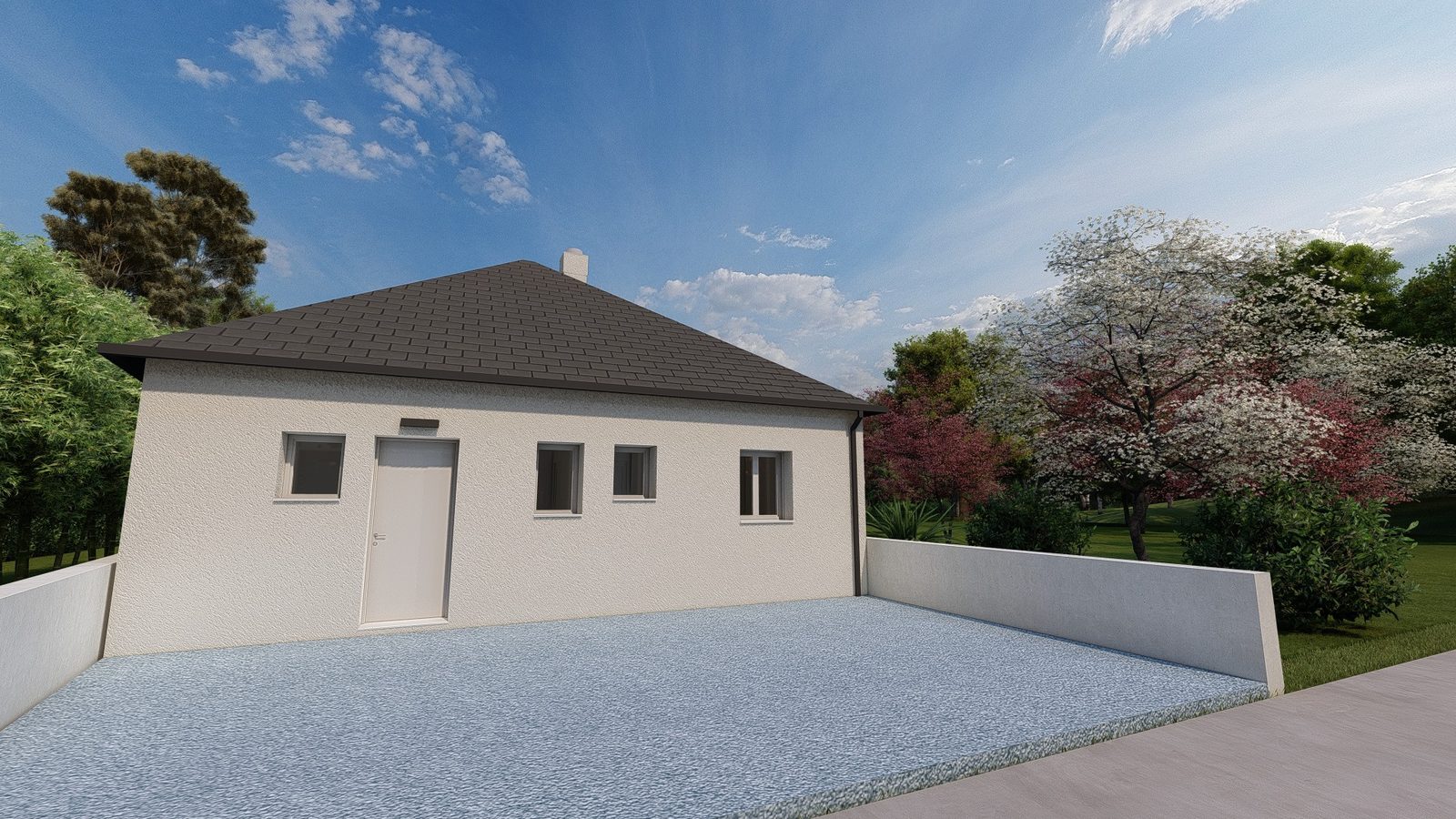 Autre vue du modèle MB Primo 75 Accessible — Maisons MB Habitat