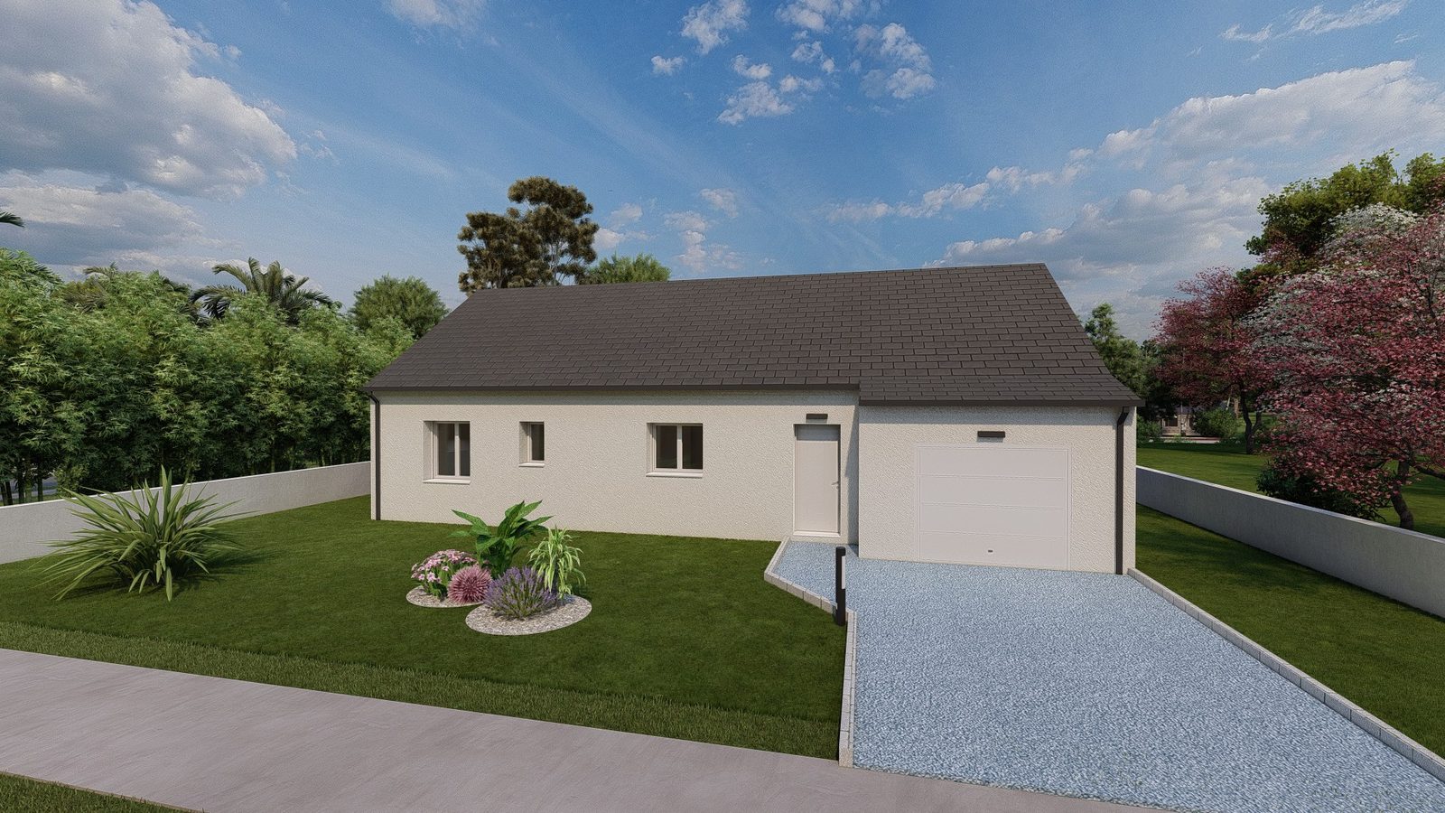 Visuel du modèle MB Primo 75 Garage — Maisons MB Habitat