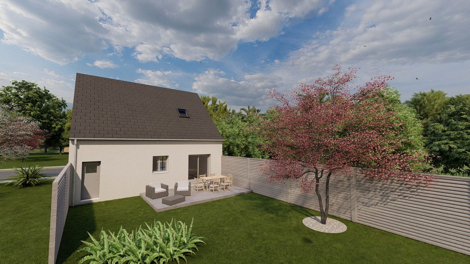 Autre vue du modèle MB Primo 85 Étage — Maisons MB Habitat
