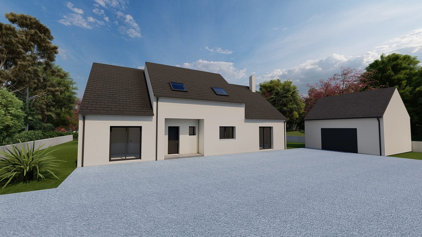 Visuel du modèle MB Signature 165 Garage Indépendant — Maisons MB Habitat