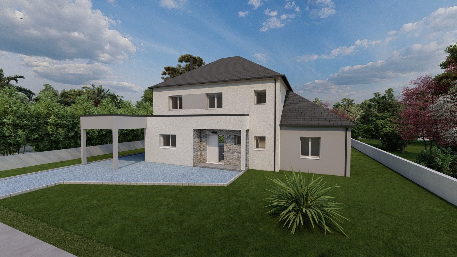 Visuel du modèle MB Signature 170 Terrasse — Maisons MB Habitat