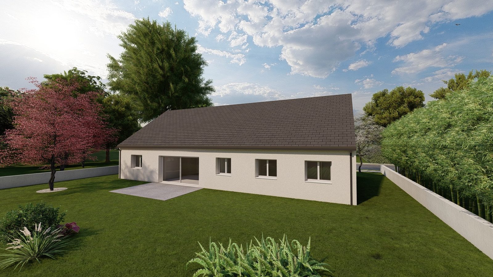 Autre vue du modèle MB Tertiaire 175 MAM — Maisons MB Habitat
