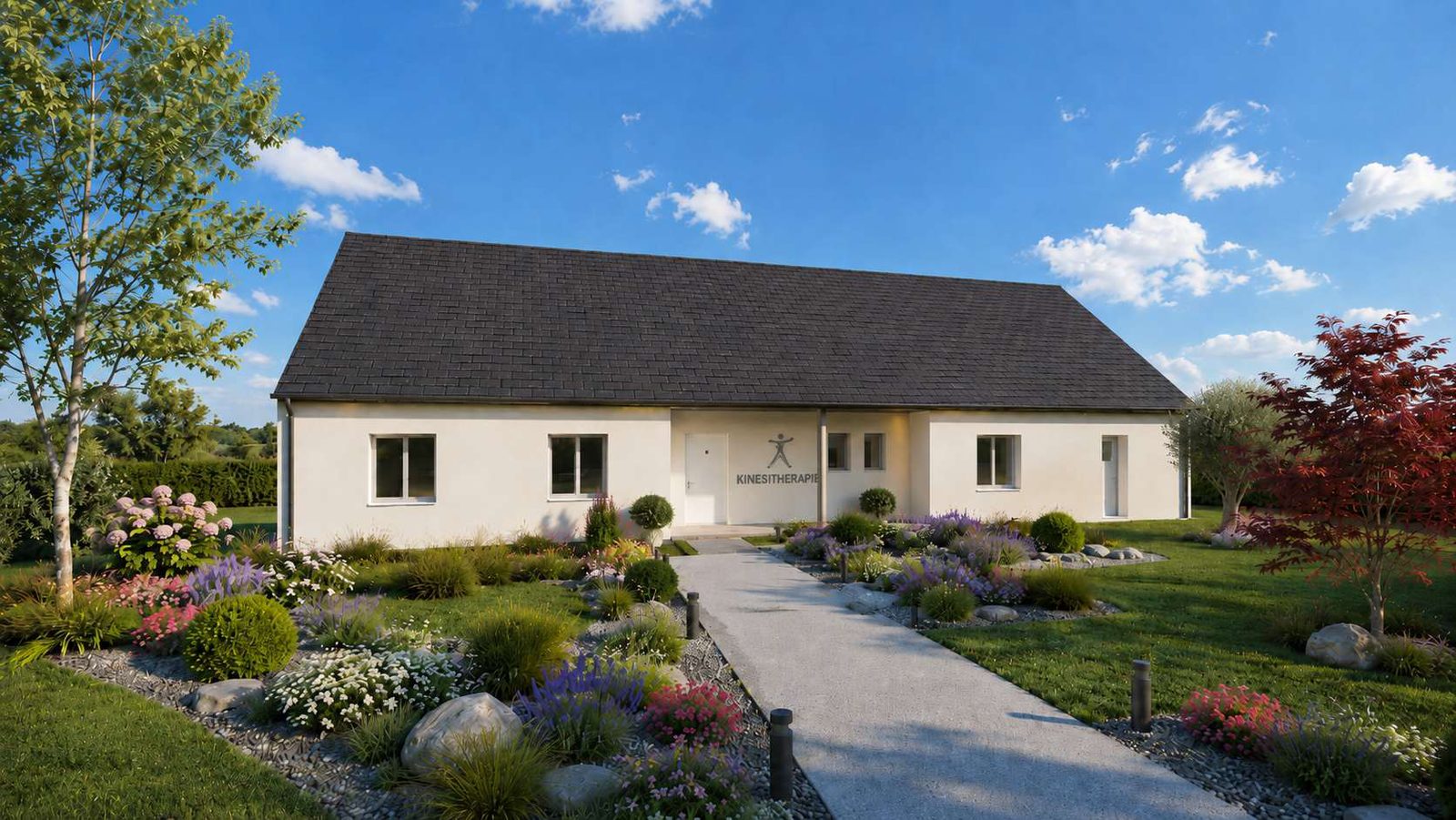 Autre vue du modèle MB Tertiaire 195 Kiné — Maisons MB Habitat